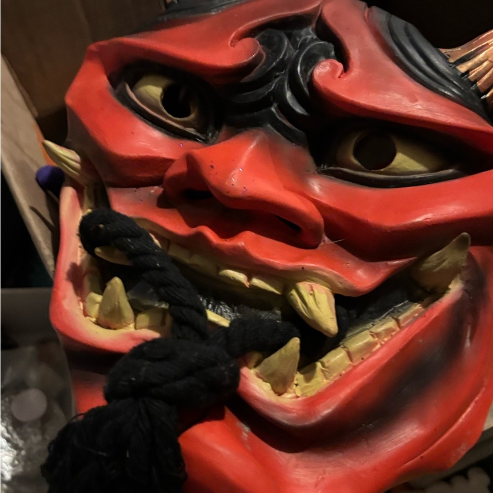 Source Unknown Fiery Demon Halloween Mask